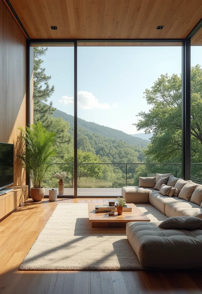 12 Living Room Window Ideas for Light Air and Architectural Impact 8. Large Picture Windows for Stunning Views