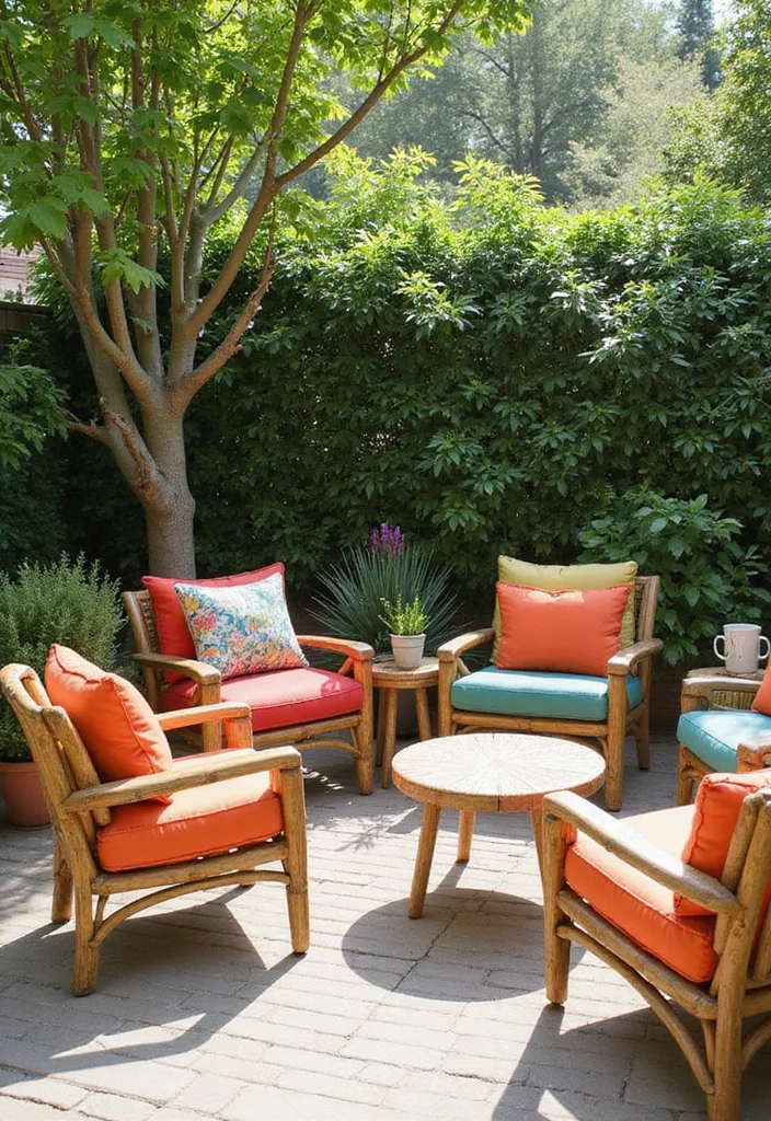 12 Outdoor Living Room Ideas for Comfortable Relaxed Open Air Spaces 9. Low Impact Furniture