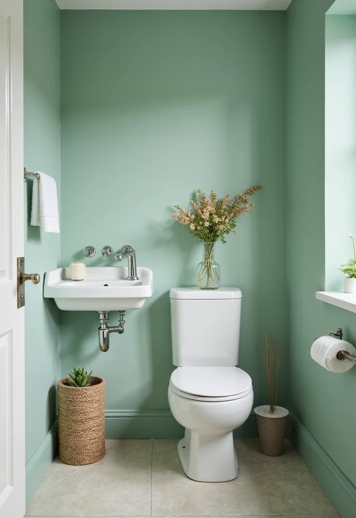 12 Small Bathroom Color Ideas for Light Fresh Spacious Appeal 6. Mint Green