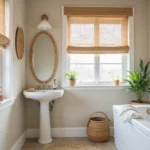 12 Small Bathroom Curtain Ideas for Light Privacy and Style