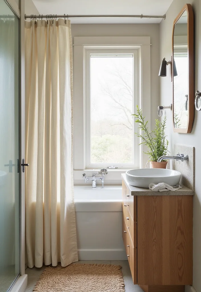 12 Small Bathroom Curtain Ideas for Light Privacy and Style 67 12 Small Bathroom Curtain Ideas for Light Privacy and Style 7. Eco Friendly Shower Curtains for Style and Function