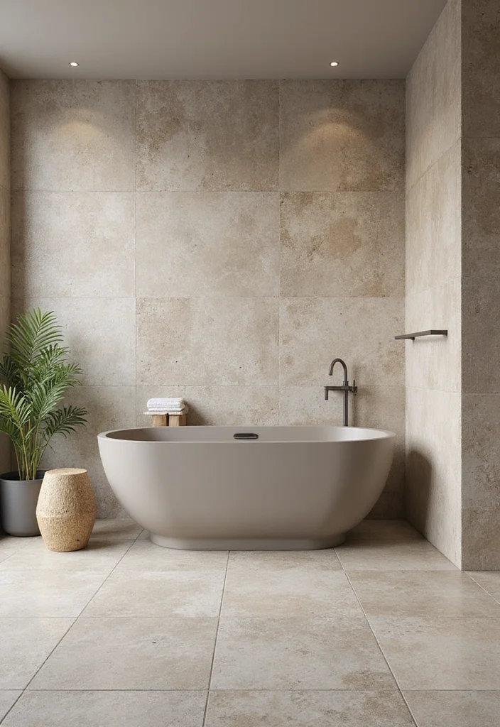 12 Small Bathroom Tile Ideas for Bright Space Expanding Style 45 12 Small Bathroom Tile Ideas for Bright Space Expanding Style 5. Nature Inspired Stone Tiles