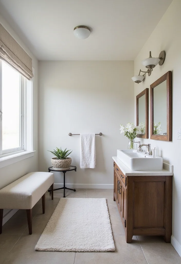 12 Small Modern Bathroom Ideas for Clean Minimal Updated Style 10. Use Multi Functional Furniture