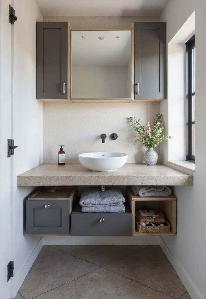 12 Small Modern Bathroom Ideas for Clean Minimal Updated Style 2. Go for a Floating Vanity