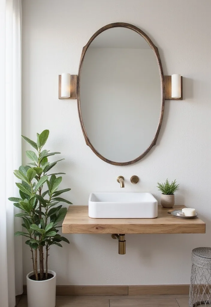 12 Small Modern Bathroom Ideas for Clean Minimal Updated Style 4. Minimalist Dcor with a Punch