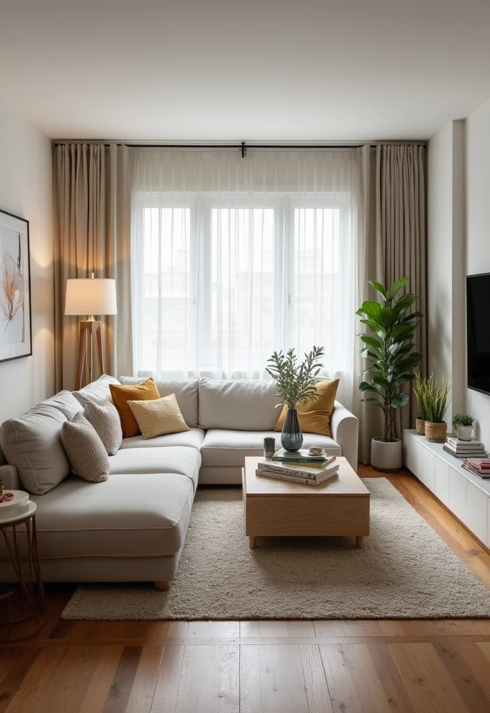 12 Small Modern Living Room Ideas for Clean Updated Minimal Style - 9. Efficient Layout Design