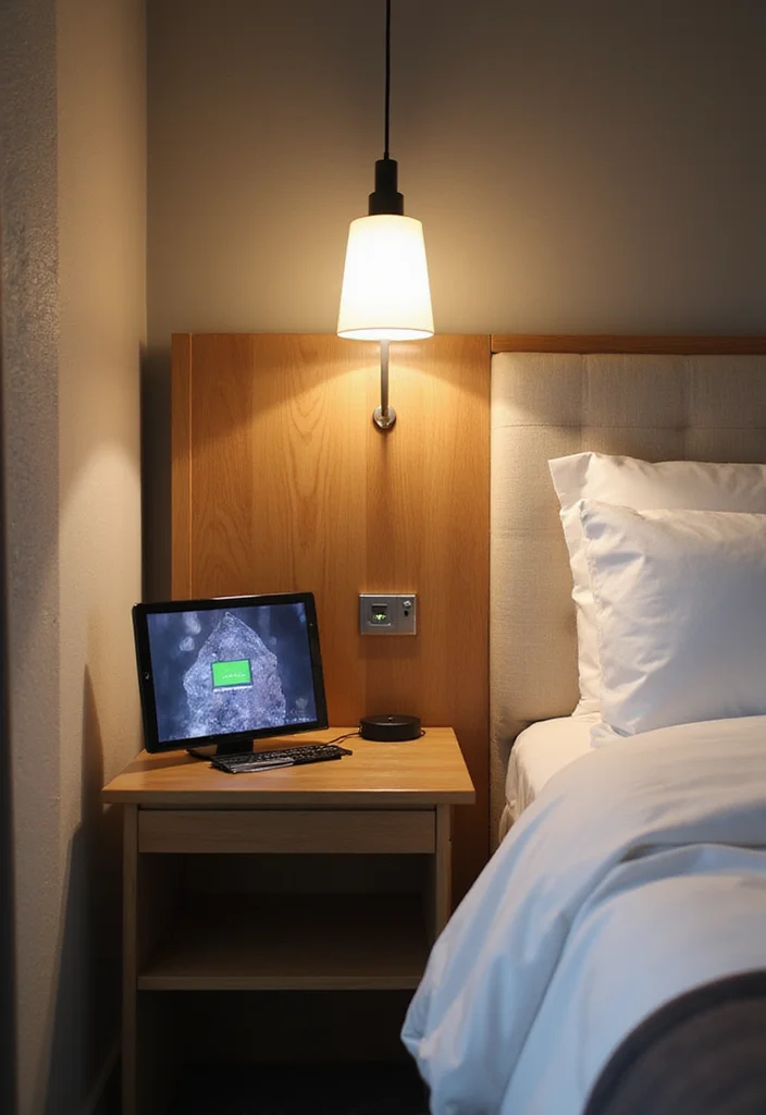 12 Spare Bedroom Ideas for Practical Welcoming Guest Space 56 12 Spare Bedroom Ideas for Practical Welcoming Guest Space 6. Tech Friendly Features