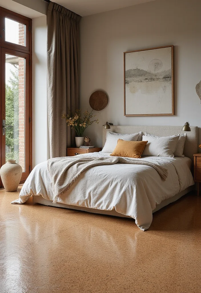 14 Bedroom Flooring Ideas for Stylish Durable Comfortable Living 34 14 Bedroom Flooring Ideas for Stylish Durable Comfortable Living 4. Stylish Cork Flooring