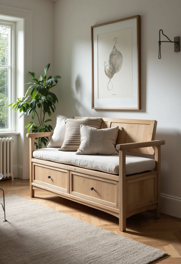 14 Living Room Storage Ideas for Organized Practical Everyday Use 9. Storage Benches