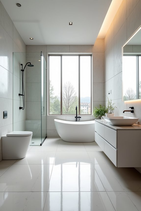 average bathroom sizes by home type