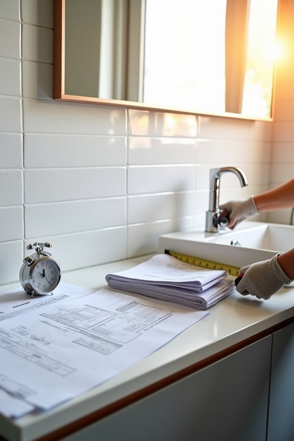 bathroom permit fees six month validity staged inspections