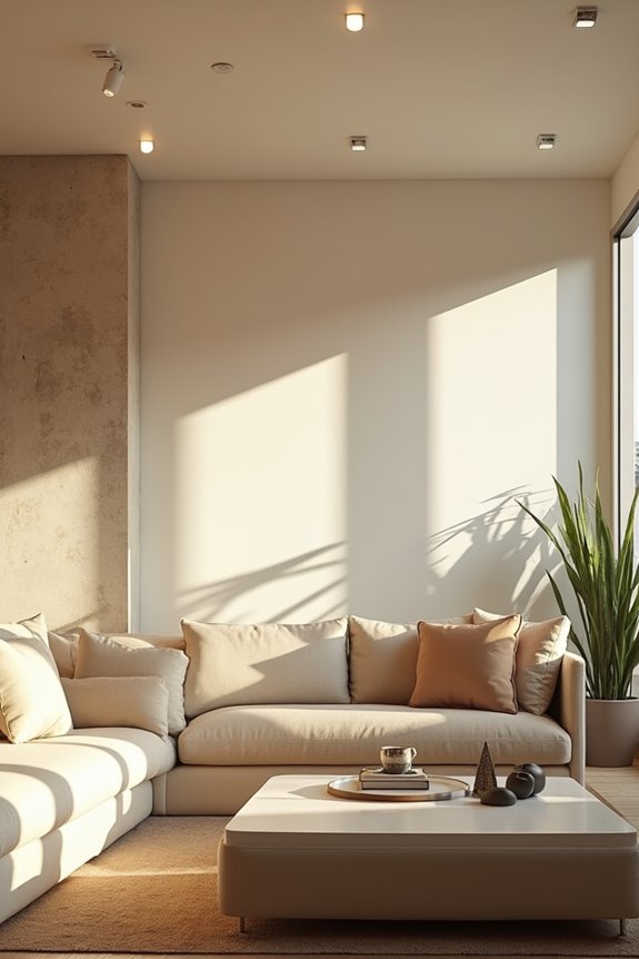 ceiling height based recessed spacing