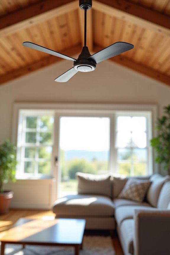 ceiling height governs fan clearance