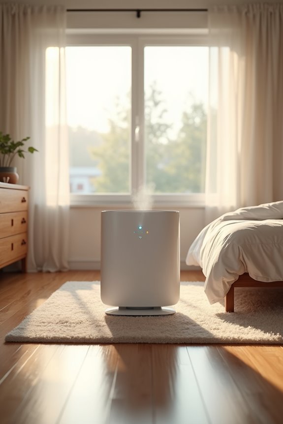 center purifier in room for airflow