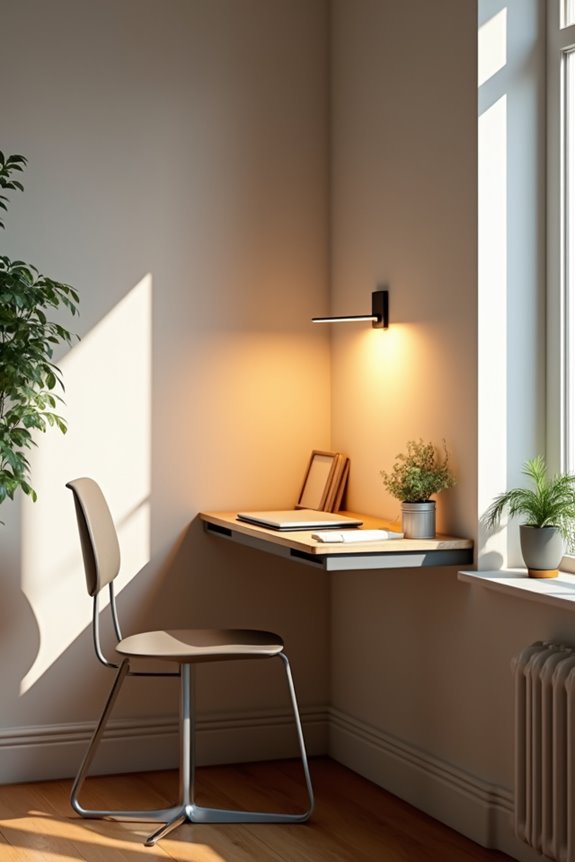 10 Smart Ideas for What to Put in the Corner of Your Living Room 9 compact corner desk for shared living spaces