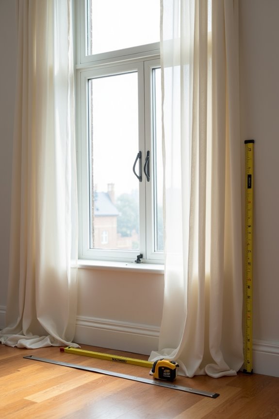 curtain length defines space