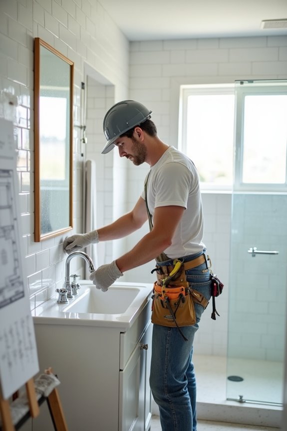 detailed bathroom remodel schedule logistics