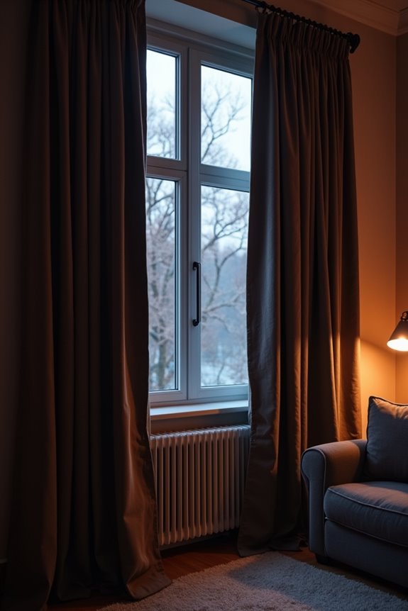 extended layered floor length custom curtains