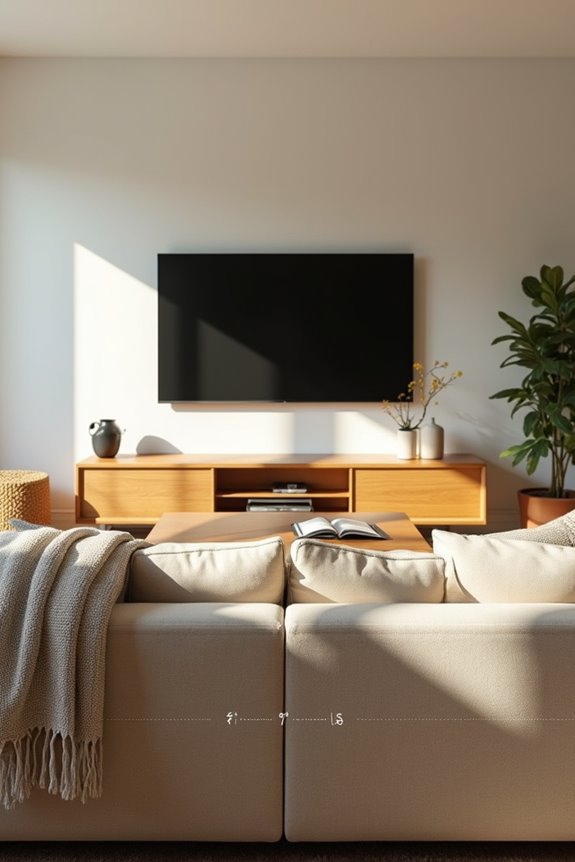 7 Tips for Finding the Best Place to Put Your TV in the Living Room 1 eye level distance based comfort