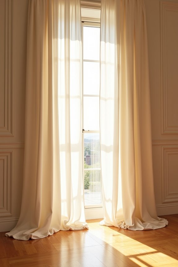 float break puddle curtain lengths