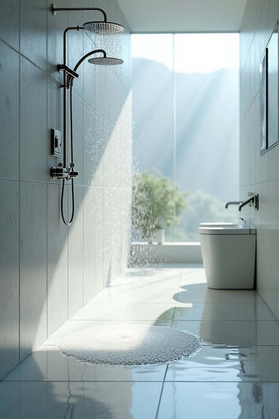fully waterproofed barrier free bathroom
