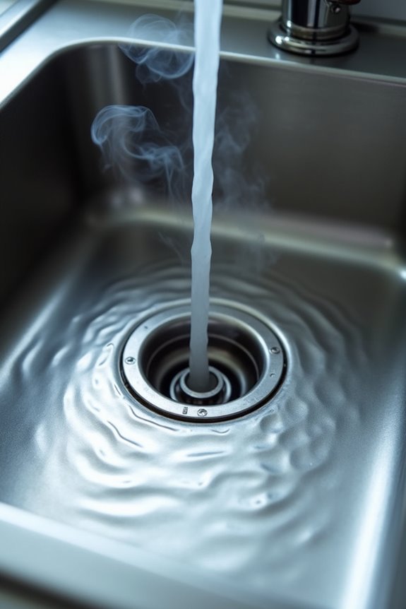 gurgling indicates trapped air blockage