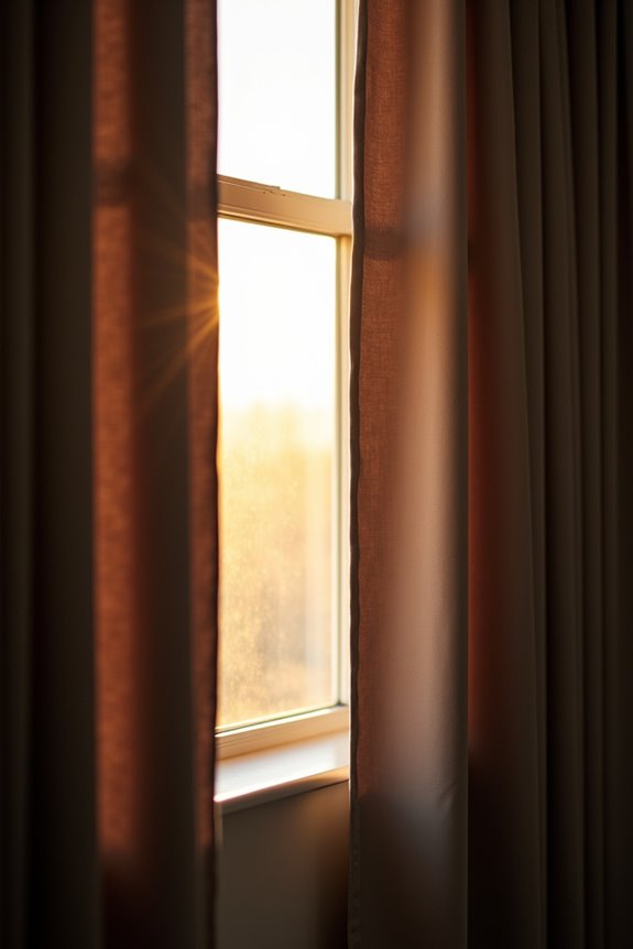 install blackout curtains tightly seal gaps
