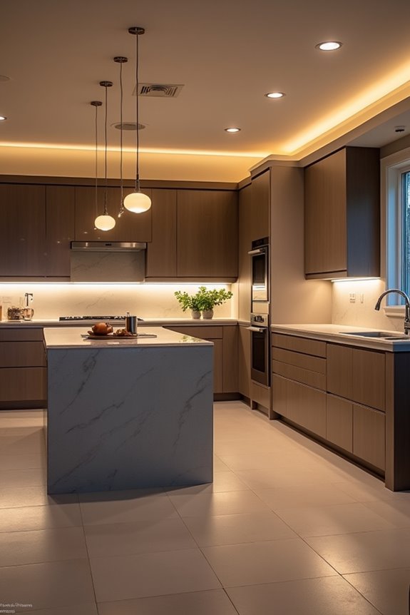 layered kitchen lighting system performance