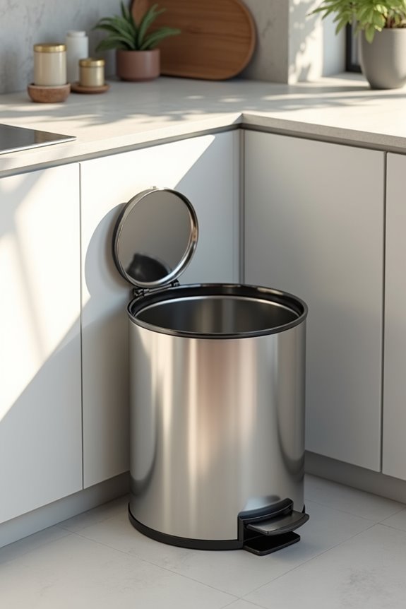 What Size Kitchen Trash Can Do You Actually Need? 8 lid type changes placement opportunities