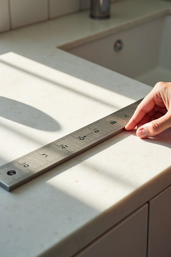 measuring elbow height for sink
