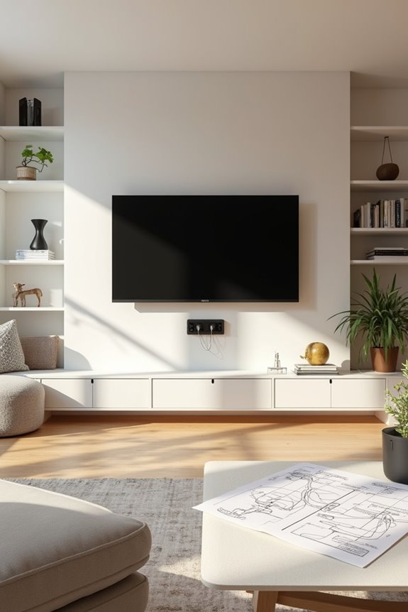 7 Tips for Finding the Best Place to Put Your TV in the Living Room 4 plan outlets cable routes upfront