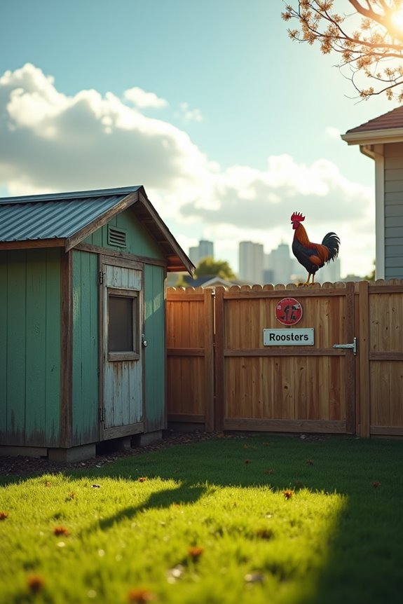 roosters restricted by noise ordinances