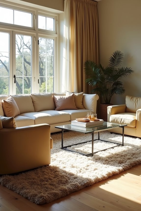 rug size unites living room