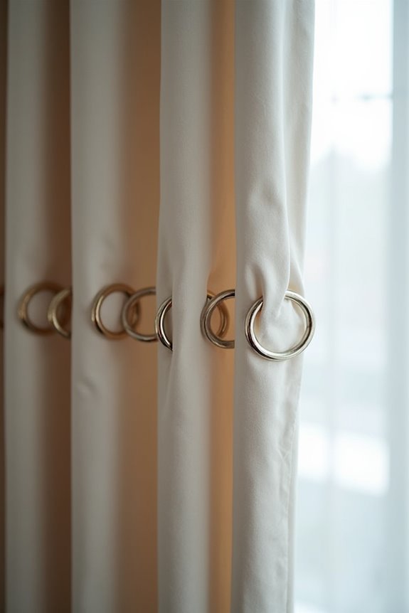 six to eight rings per panel