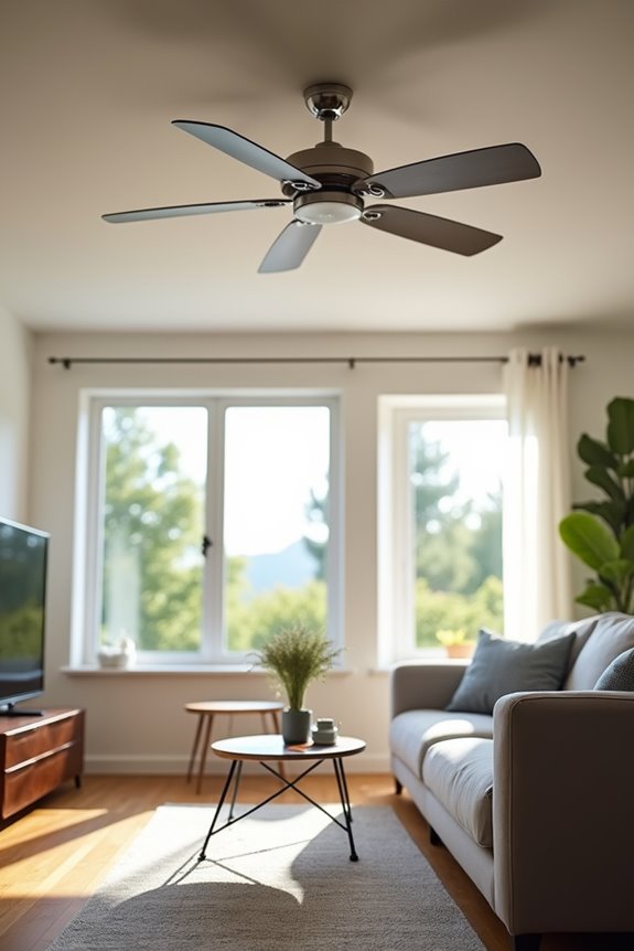 sizing ceiling fan blades by room area