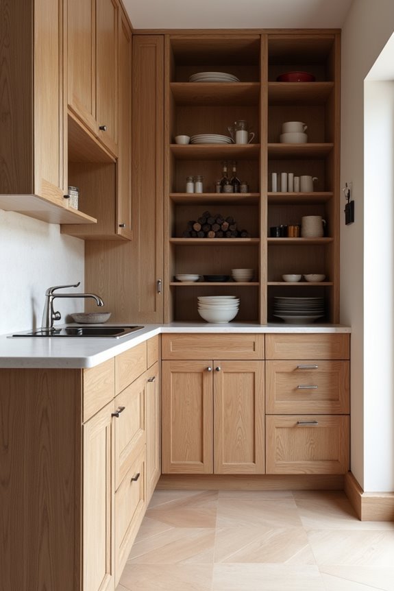 How Deep Are Kitchen Cabinets? 3 tall pantry floor to ceiling depths