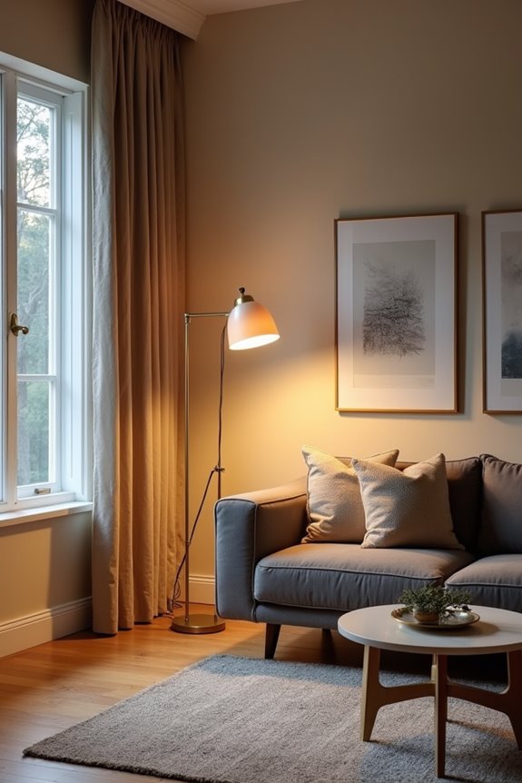 three tier floor lamp plan for balanced illumination