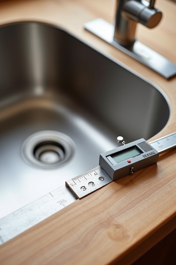 How Are Kitchen Sinks Measured in 10 Steps 6 verify sink template dimensions